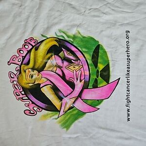 Breast Cancer Fight Like A Superhero Graphic Tshirt